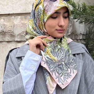 روسری ابریشم تویل 90