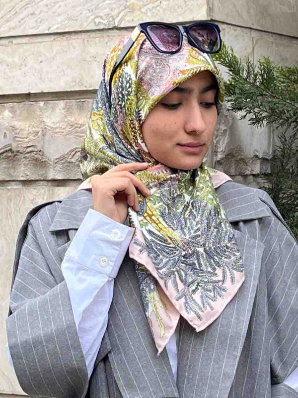 روسری ابریشم تویل 90