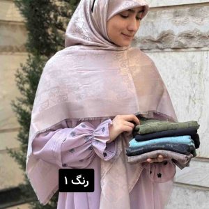 روسری ژاکارد لمه دار