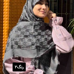 روسری ژاکارد لمه دار