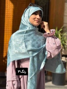 روسری ژاکارد لمه دار