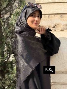 روسری ژاکارد لمه دار