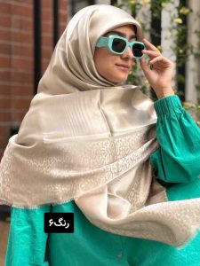 روسری ژاکارد حاشیه پلنگی