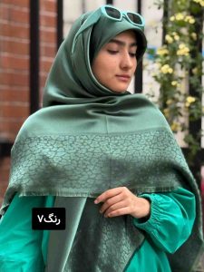روسری ژاکارد حاشیه پلنگی