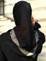 روسری ترک مشکی طلایی