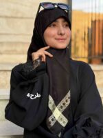 روسری ترک مشکی طلایی