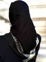 روسری ترک مشکی طلایی