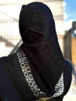 روسری ترک مشکی طلایی