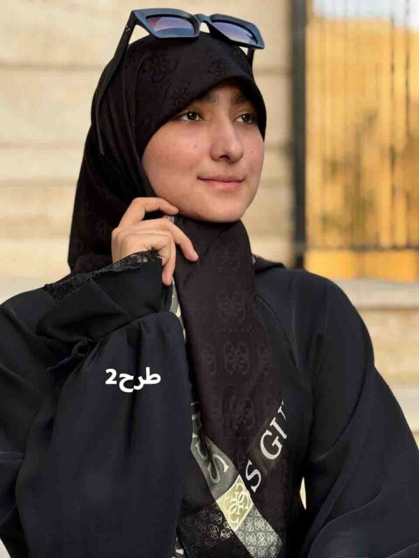 روسری ترک مشکی طلایی