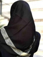 روسری ترک مشکی طلایی