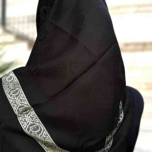 روسری ترک مشکی طلایی
