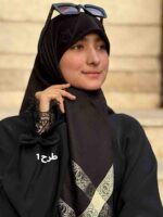روسری ترک مشکی طلایی