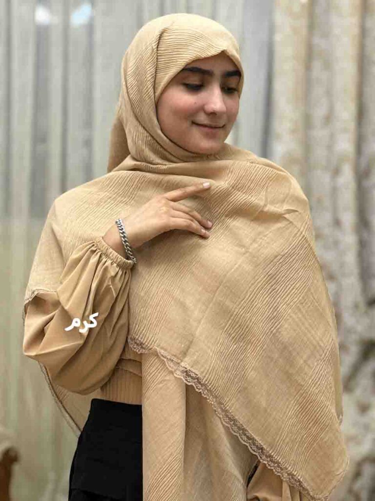 روسری پلیسه دانتل