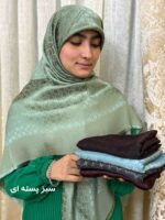 روسری ژاکارد لمه دار