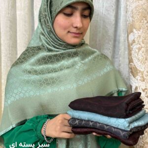روسری ژاکارد لمه دار