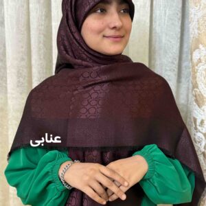 روسری ژاکارد لمه دار