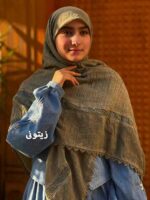 روسری نخی حاشیه گیپور