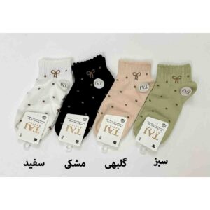 جوراب فانتزی دخترانه پاپیونی