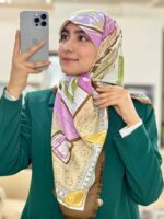 روسری ابریشم سوزنی