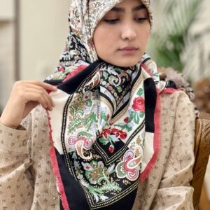 روسری ابریشم سوزنی