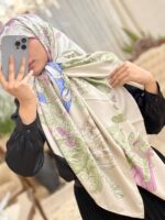 روسری ابریشم ژاکارد