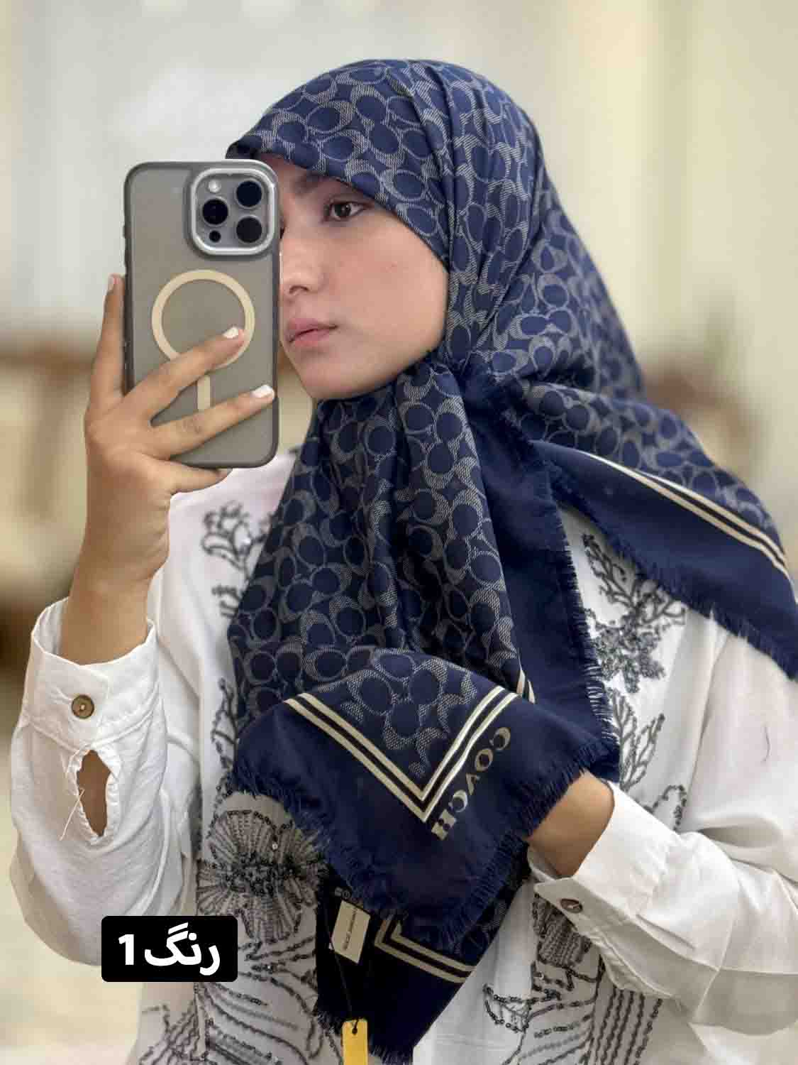 روسری ابریشم سوزنی کوچ روسری ابریشم سوزنی کوچ