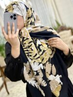روسری ابریشم ژاکارد
