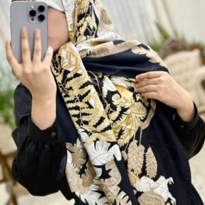 روسری ابریشم ژاکارد