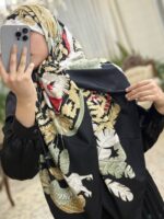 روسری ابریشم ژاکارد