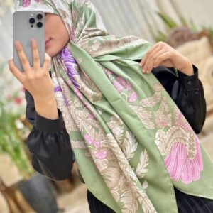روسری ابریشم ژاکارد