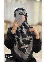 روسری حریر ژاکارد