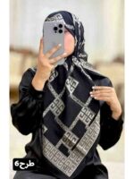 روسری حریر ژاکارد