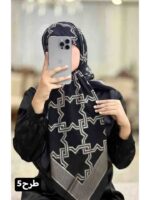 روسری حریر ژاکارد