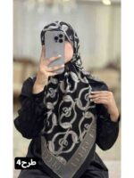 روسری حریر ژاکارد