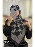 روسری حریر ژاکارد