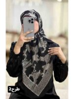 روسری حریر ژاکارد