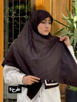 روسری ژاکارد مشکی