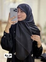 روسری ژاکارد مشکی