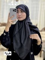 روسری ژاکارد مشکی