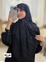 روسری ژاکارد مشکی